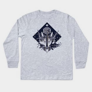 Sif the Great Grey Wolf Kids Long Sleeve T-Shirt